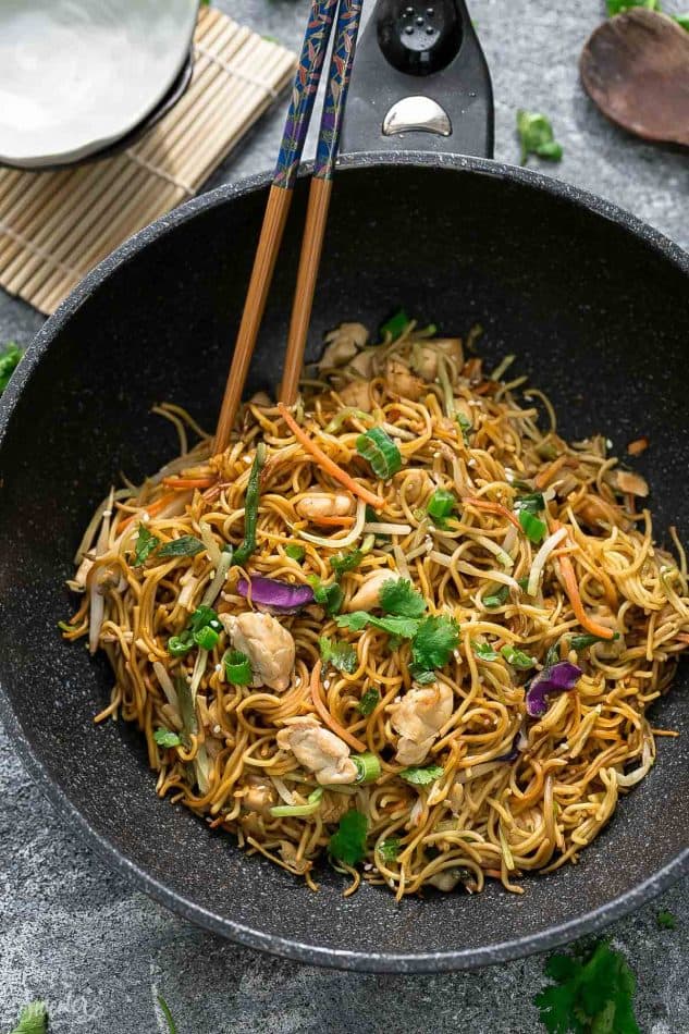 Chicken Chow Mein Noodles + Video