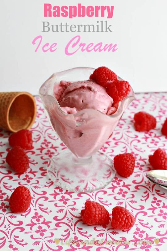 Raspberry Buttermilk Ice cream – Best raspberry ice cream made with ...