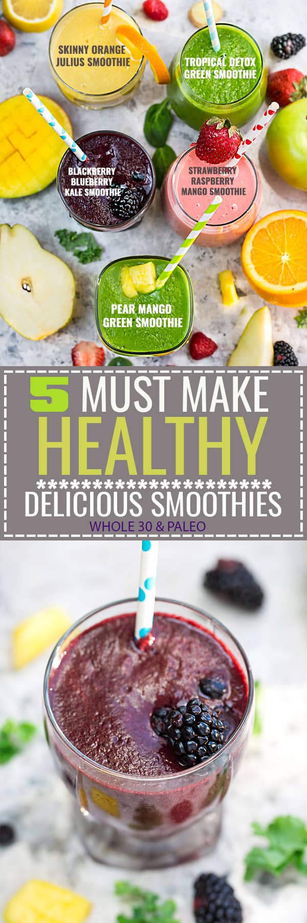 5 Healthy Detox Smoothies perfect for breakfast