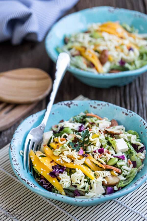 Asian Cabbage Slaw {Chinese Ramen Noodle Salad}