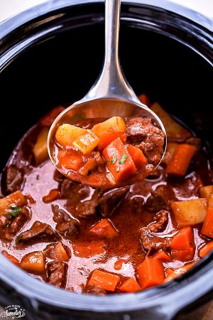 This recipe for Classic Homemade Beef Stew makes the perfect comforting dish on a cold day. Best of all, it’s easy to make and has the most delicious tender meat with carrots, potatoes, sweet potatoes and celery. So good for warming up on a cold day and reminds you of mom's home cooking.!