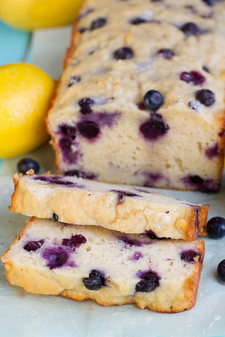 Blueberry Lemon Loaf Cake
