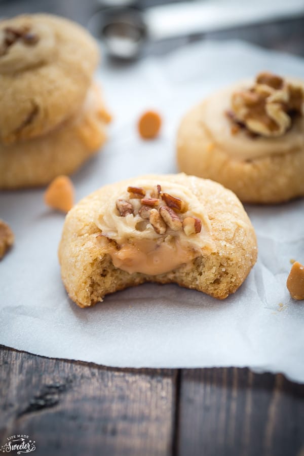 Butterscotch Maple Walnut Fudge Filled Cookies make the perfect sweet treat