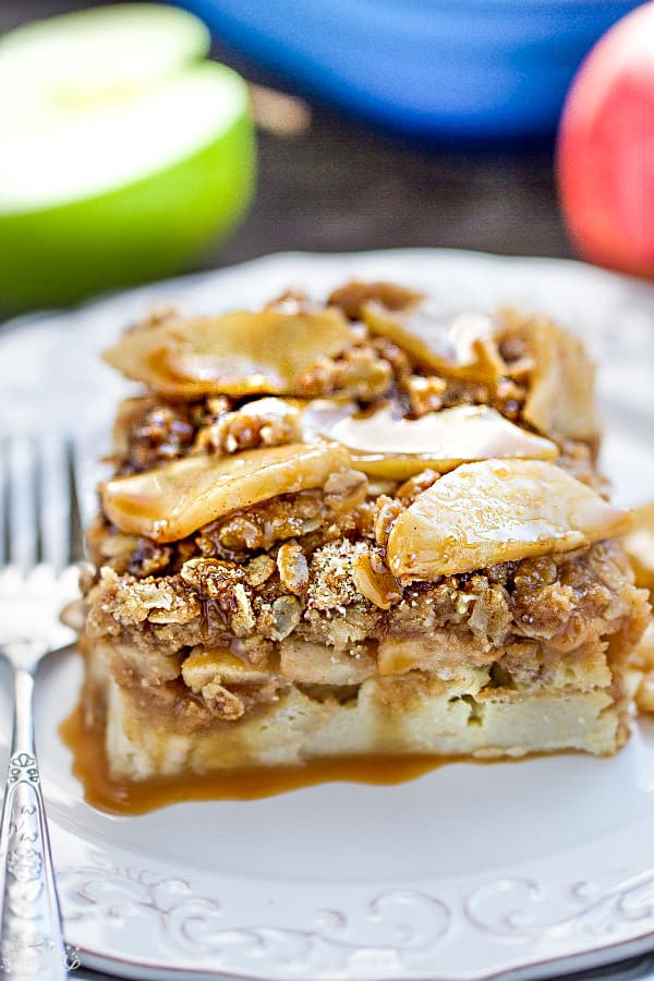 Caramel Apple Streusel French Toast Bake makes the perfect easy make ...