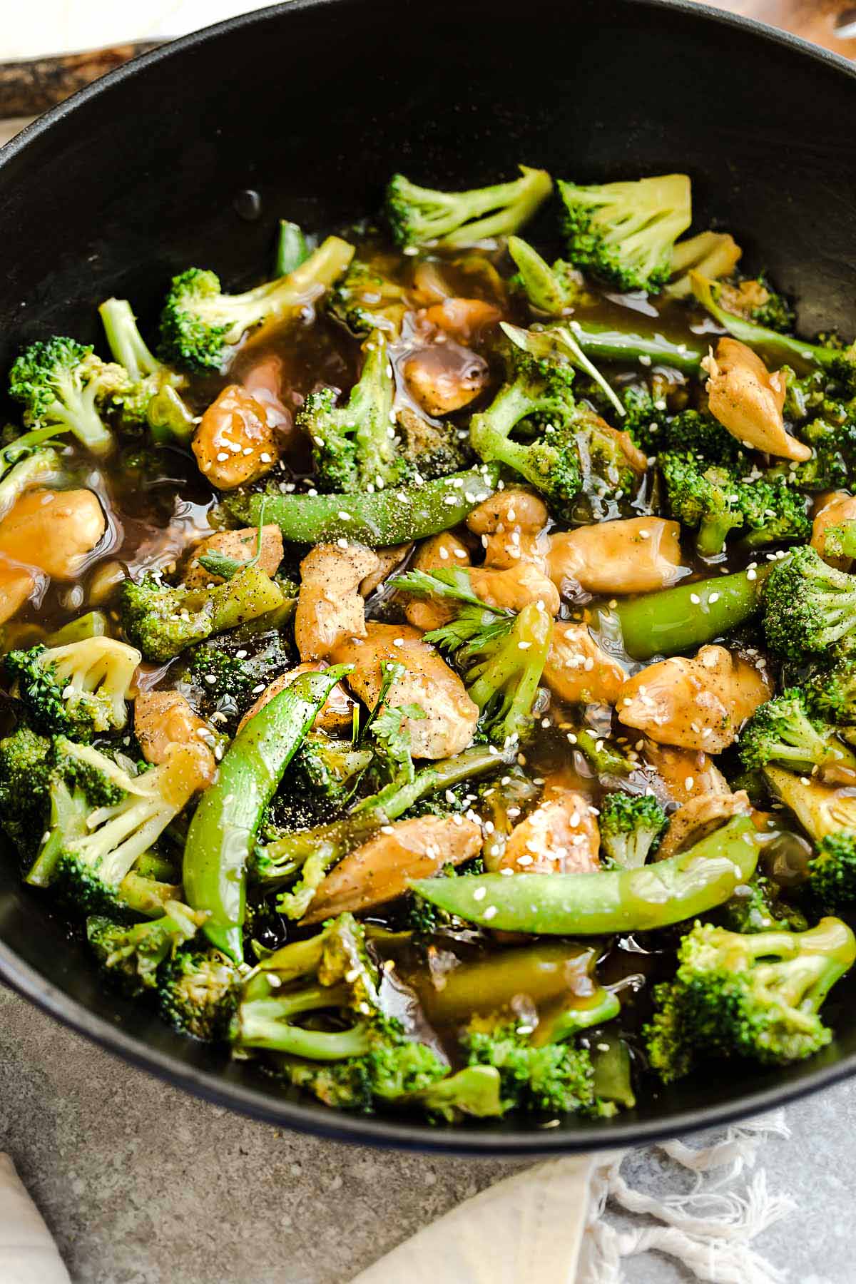 Chicken Stir Fry with Broccoli Snap Peas (Vegetable) Picture Recipe ...