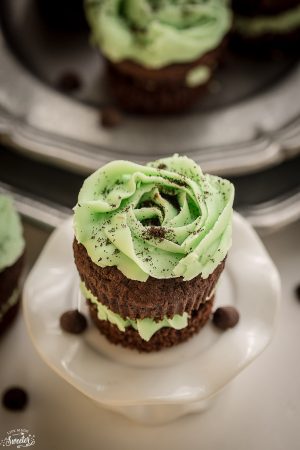 Chocolate Mint Cupcakes are perfect for the holidays