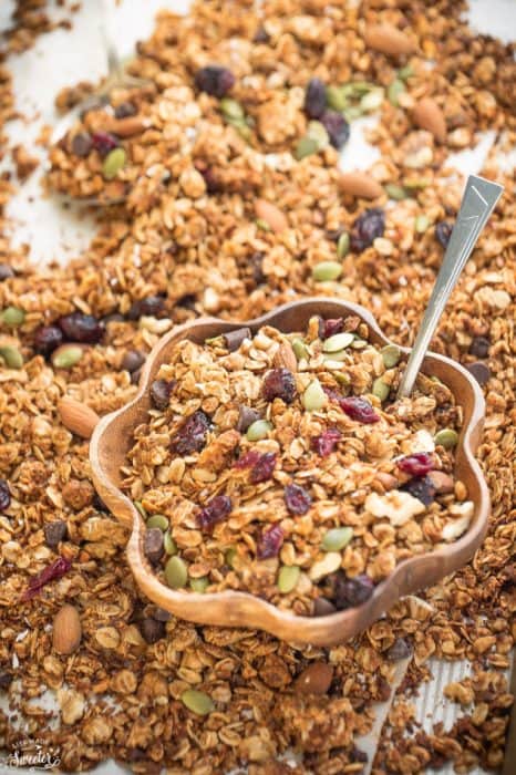 Cranberry Pumpkin Granola makes the perfect healthy snack