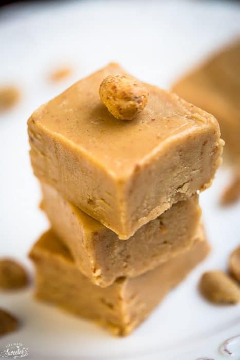 Easy 4 Ingredient Peanut Butter Fudge is perfect for the holidays