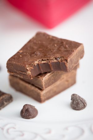 Easy Homemade 3 Ingredient Fudge makes the perfect sweet treat!