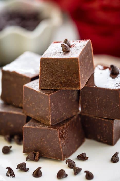 Easy Homemade 3 Ingredient Fudge makes the perfect sweet treat!