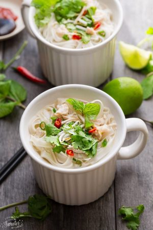 Faux Chicken Pho makes the perfect easy weeknight meal with all the favorite flavors of the classic Vietnamese noodle dish. Best of all, it cooks up in as little as 15 minutes! Plus a step-by-step video.