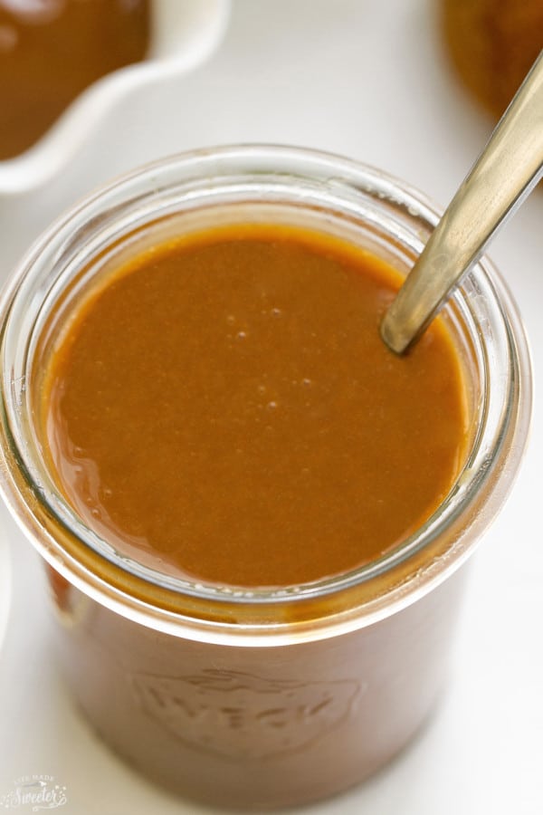 Homemade Caramel Sauce is easy to make with only 3 ingredients
