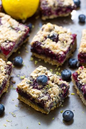 Lemon Blueberry Crumble Bars make the perfect easy summer treat