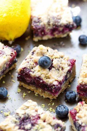 Lemon Blueberry Crumble Bars make the perfect easy summer treat