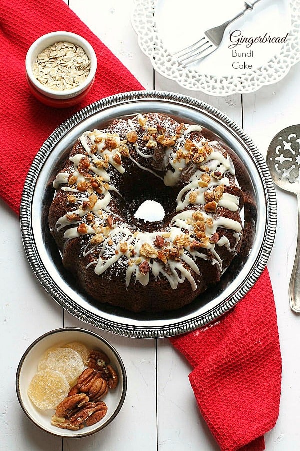 Gingerbread Bundt Cake with Maple Cinnamon Glaze - Ahead of Thyme