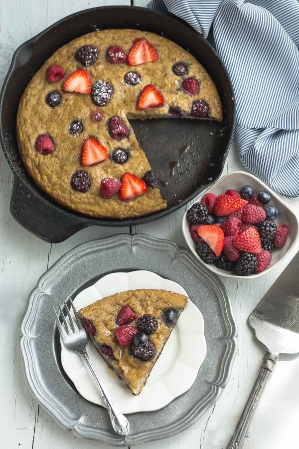 Skillet Berry Baked Pancake