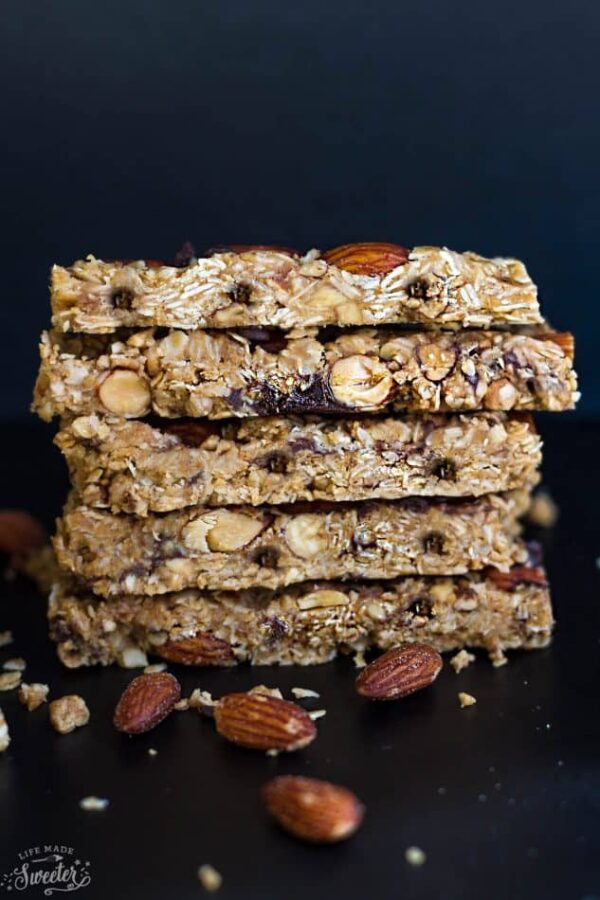 No Bake 5 Ingredient Granola Bars Video 1535