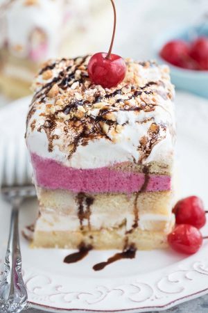 No Bake Banana Split Tiramisu makes the perfect easy dessert for summer