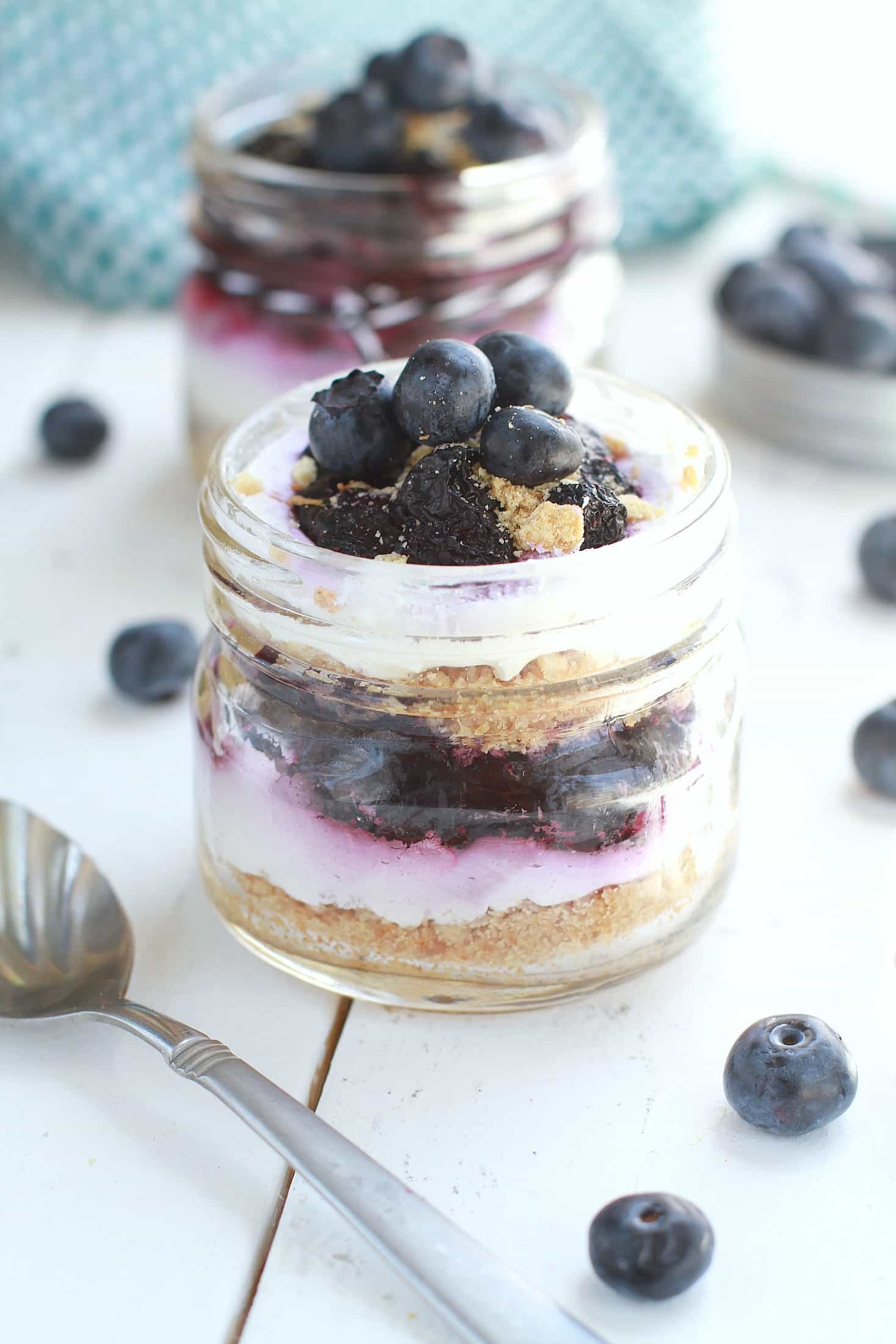 No-Bake Blueberry Cheesecake Parfaits are a delightful sweet and easy treat