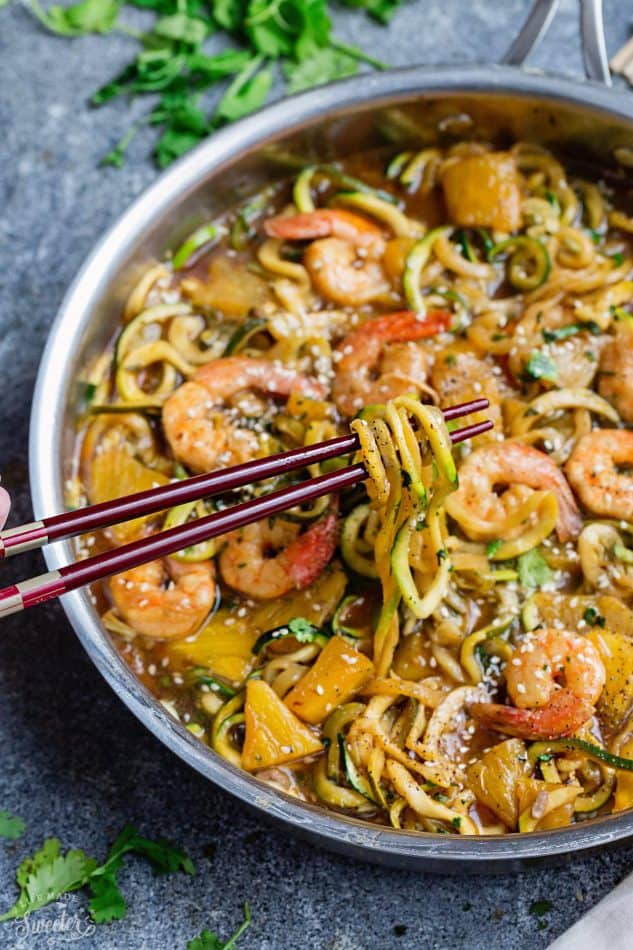 One Pot Shrimp Teriyaki Zoodle (Zucchini Noodles) (8)