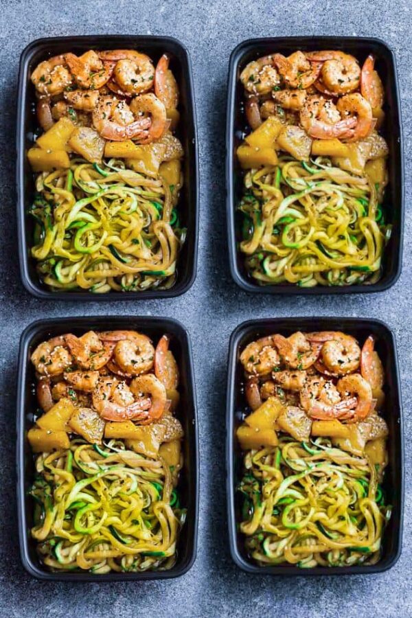 Teriyaki Shrimp Zoodles