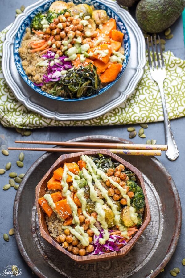 Roasted Vegetable Buddha Bowls