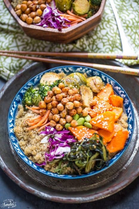 Roasted Vegetable Buddha Bowls make the perfect healthy meal