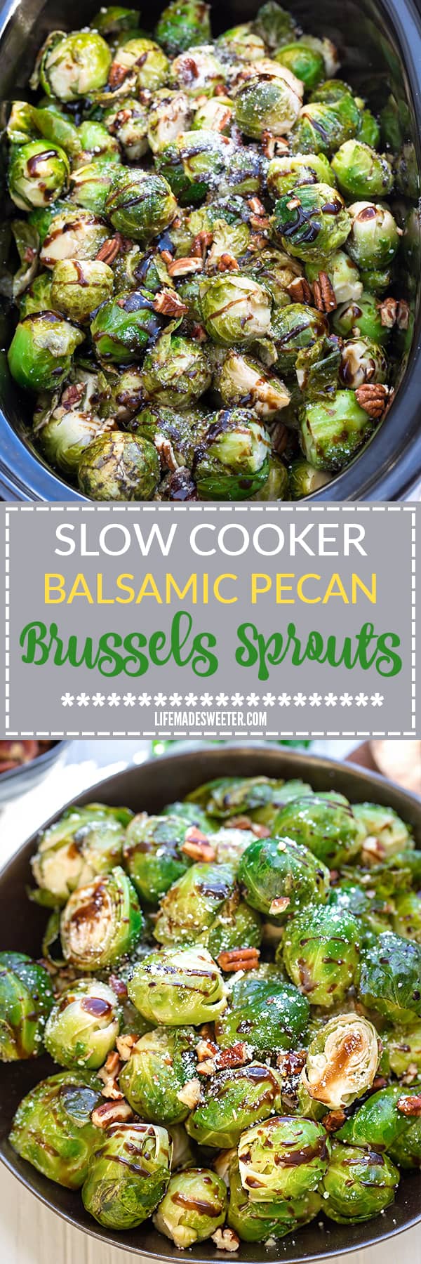 Slow Cooker Balsamic Brussels Sprouts + 2 More Holiday Side Dishes to