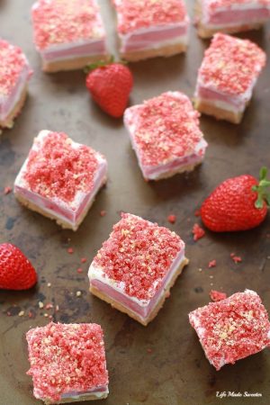 Strawberry Shortcake Ice Cream Bars make the perfect summer treat & are a fun twist on the classic Good Humor popsicles. Best of all, they're easy to make with just a few ingredients.