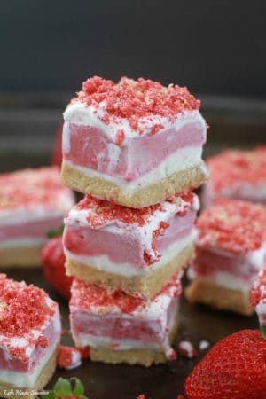 Strawberry Shortcake Ice Cream Bars make the perfect summer treat & are a fun twist on the classic Good Humor popsicles. Best of all, they're easy to make with just a few ingredients.