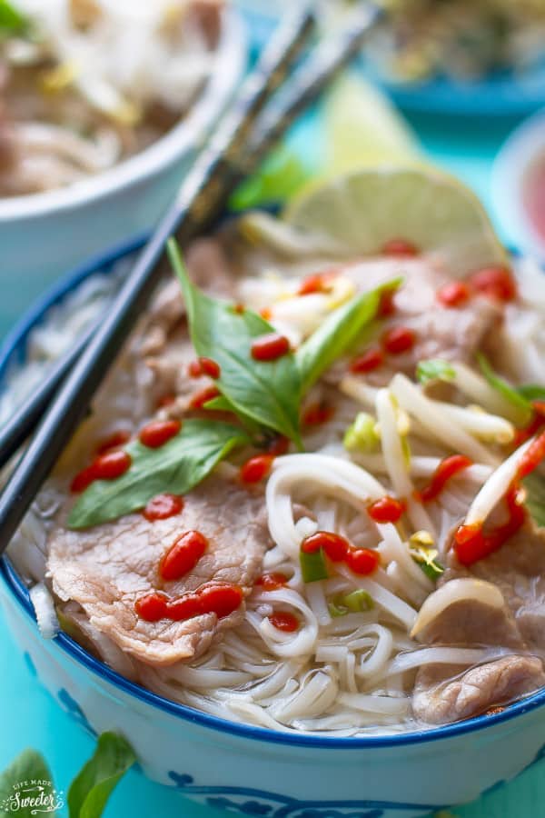 Vietnamese Pho Beef Rice noodle Soup is an authentic and comforting ...
